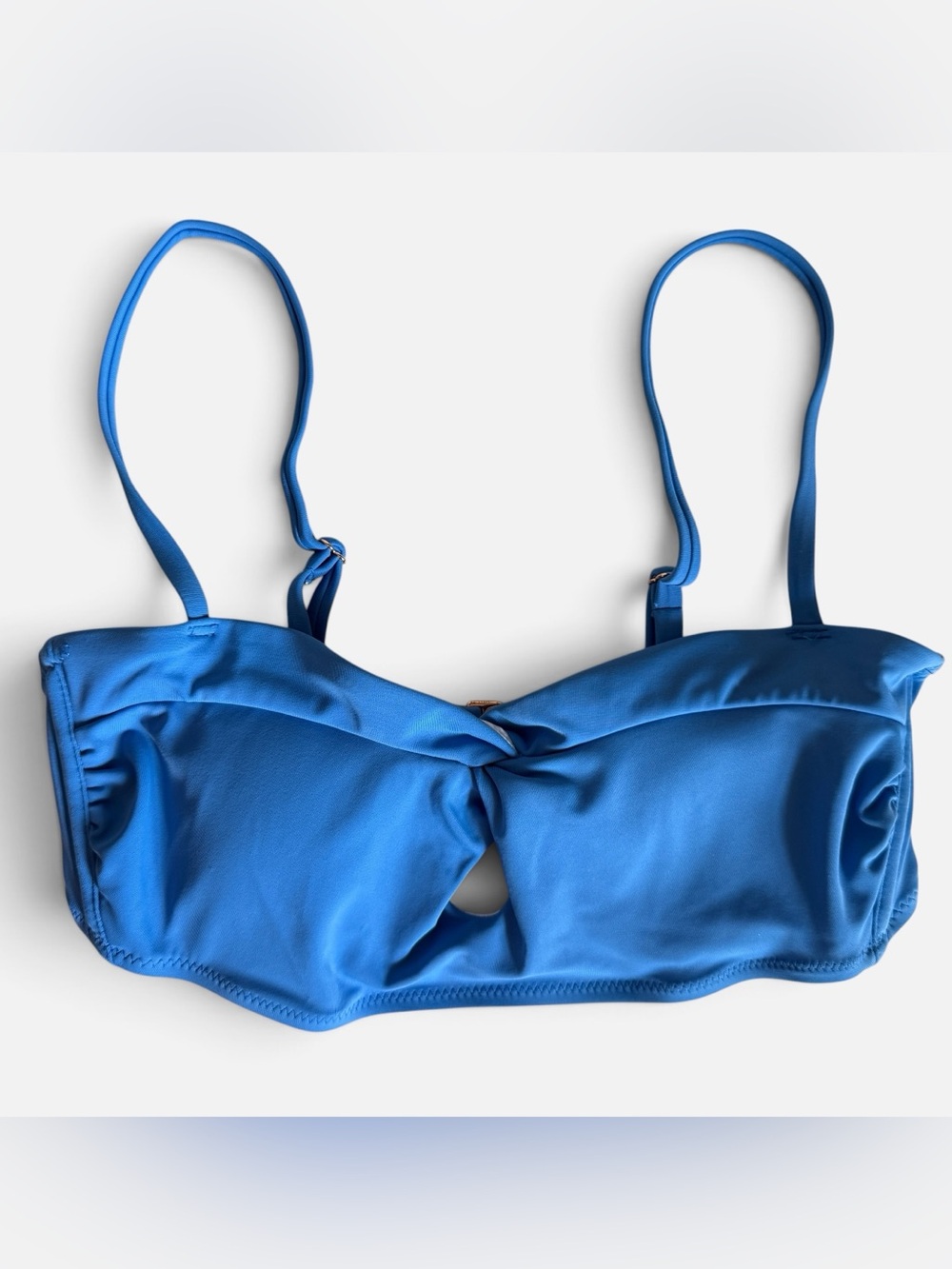 Blue Women's Twist-Front Bikini Top - Brand Unspecified
